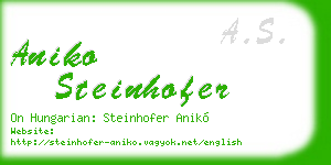 aniko steinhofer business card